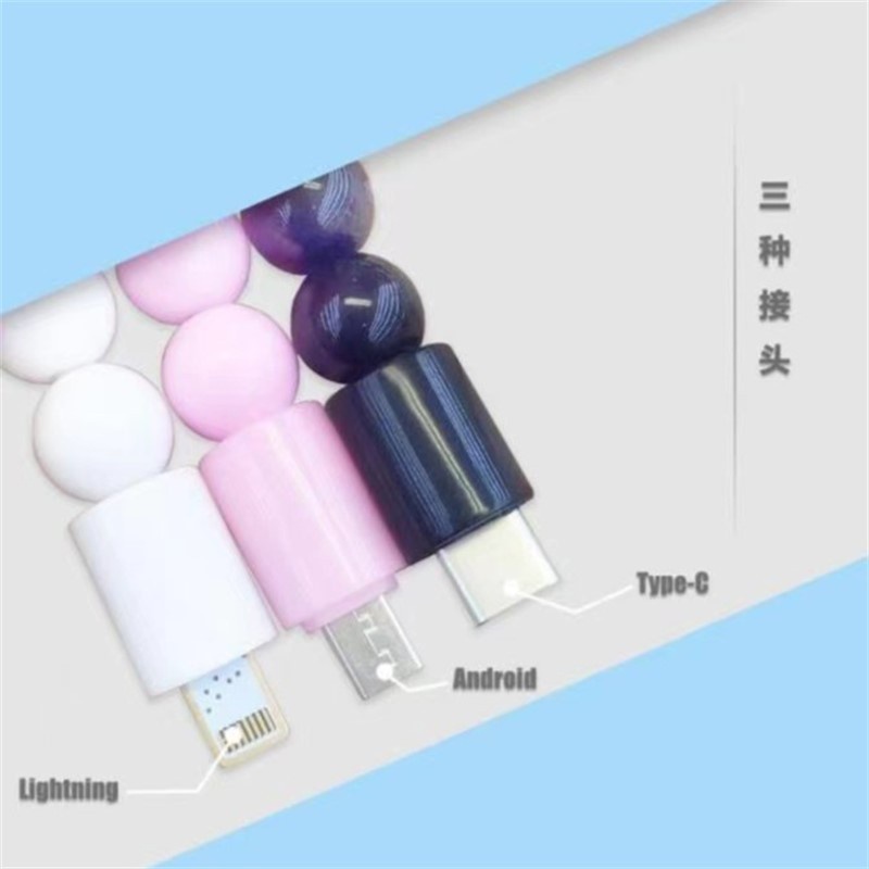Sanrio Kuromi Cinnamoroll Vòng Tay Dây Cáp Sạc Nhanh Micro USB Type C Sạc Nhanh Cáp Bracelet
