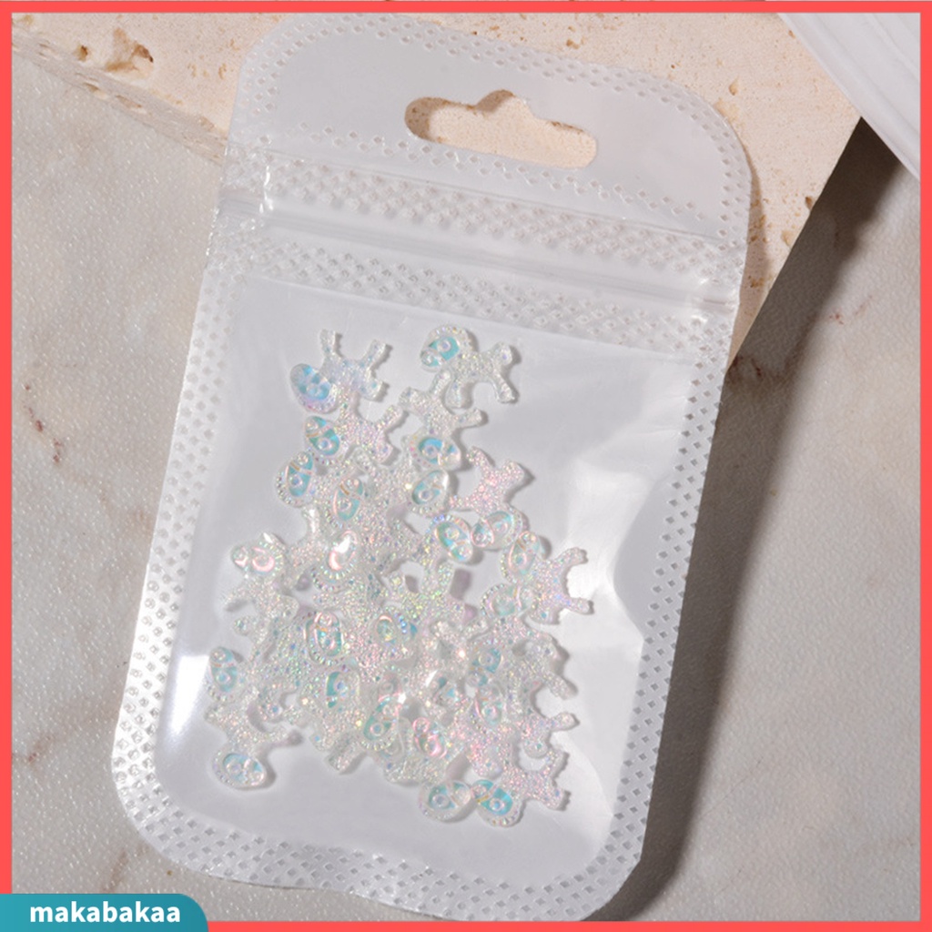 Set 30 phụ kiện trang trí móng hình vương miện đính đá xinh xắn