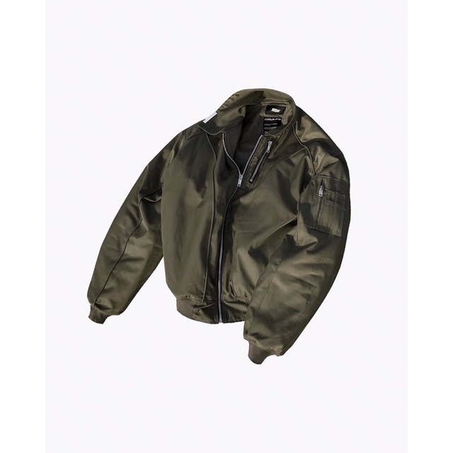 ÁO KHOÁC PIPED SEAM BOMBER CỔ BẺ FORM CROP 95MILES