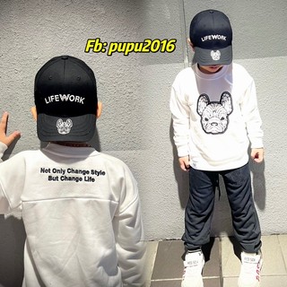 Bộ nỉ da cá kid Life.work. cho bé trai bé gái
