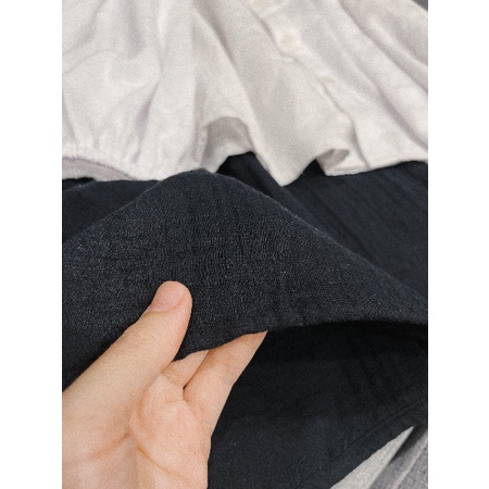 Set Váy Yếm Với Áo Sơ Mi Tay Phồng Phong Cách Hàn Quốc Cho Bé Gái