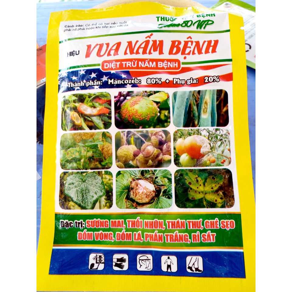 Thuốc vua trừ nấm bệnh sương mai, vàng lá, thán thư, thối rễ,thối nhũn,đốm vòng,đốm lá...