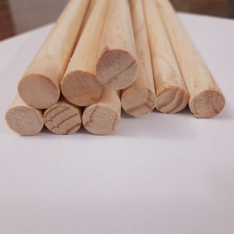 Thanh Gỗ Tròn Tập Thể Dục Dài 1m Gỗ Tự Nhiên