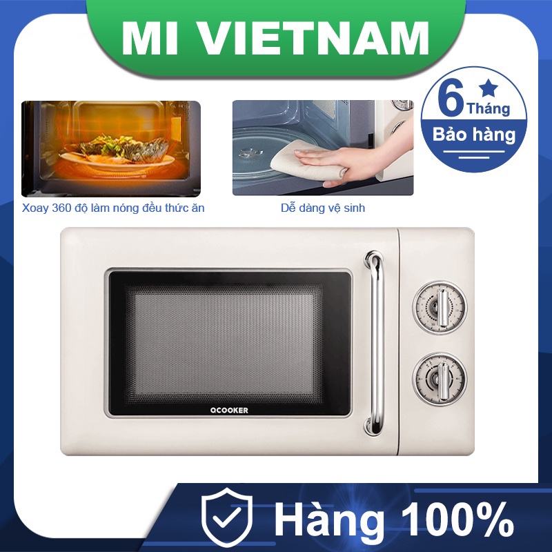 Lò vi sóng Xiaomi Qcooker 20L lít 700W Xoay 360 độ làm nóng đều thức ăn