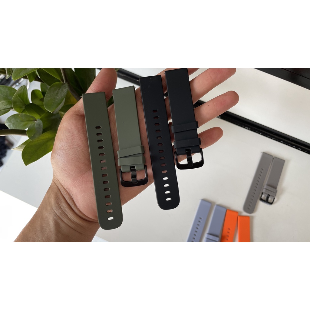Dây đeo silicon 20mm 22mm chốt thông minh cho Samsung Galaxy Watch 1/3, Active 1/2, Gear S2/S3, Gear Sport