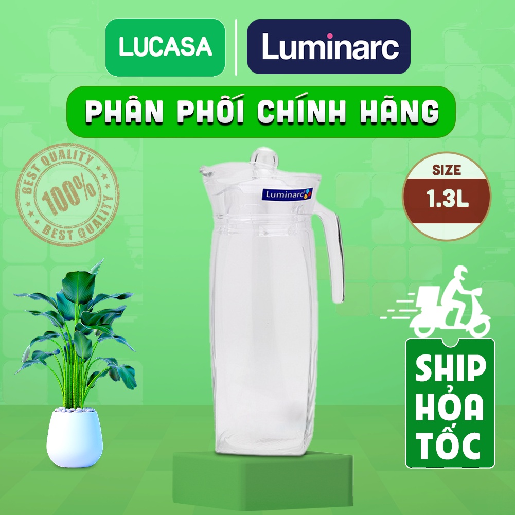 Bình Nước Thủy Tinh Luminarc Flame 1.3L- L8535 | Phân Phối Chính Hãng