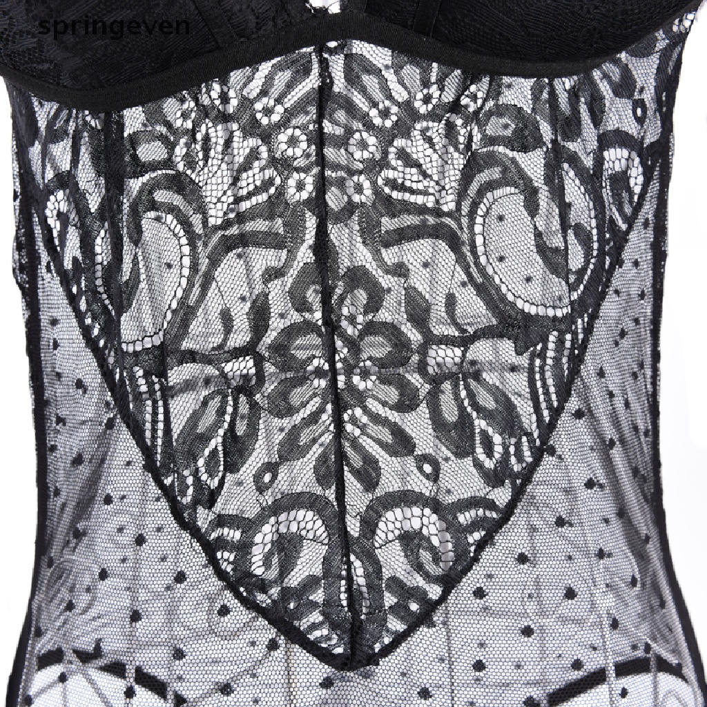 Áo Liền Quần Dài Tay Cổ Chữ V Phối Ren Thời Trang Nữ