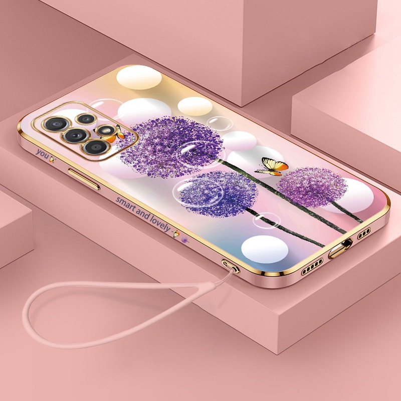 Ốp Điện Thoại Silicon Mềm Hình Hoa Bồ Công Anh Cho Samsung Galaxy A14 A34 A54 5G A73 A53 A33 5G