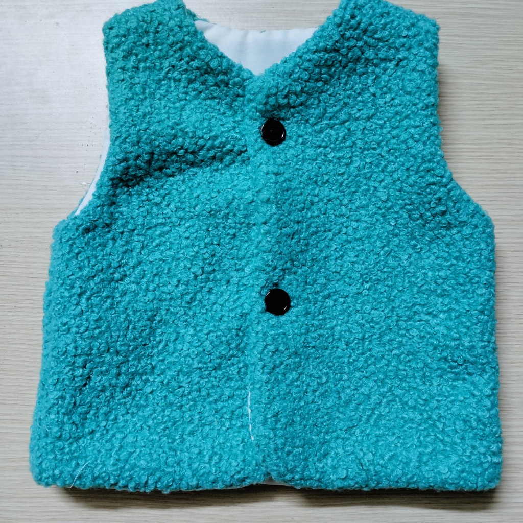 Áo Khoác Gile Lông Cừu Cao Cấp Cho Bé Trai- Bé Gái Từ 7-19kg MINKYSUN