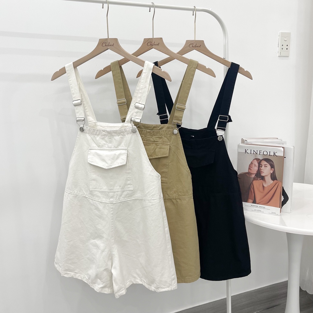 Yếm short kaki túi nắp 3M phong cách năng động trẻ trung CHIBEST KYB102