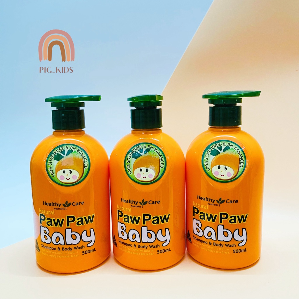 Sữa Tắm Gội Cho Bé Paw Paw Baby Healthy Care Úc 500ml
