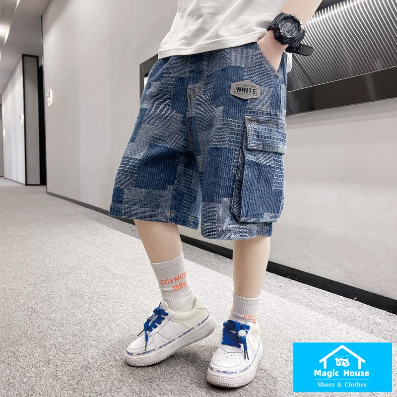 Quần Short Denim Mỏng Phong Cách Mới 2022 Cho Bé Trai