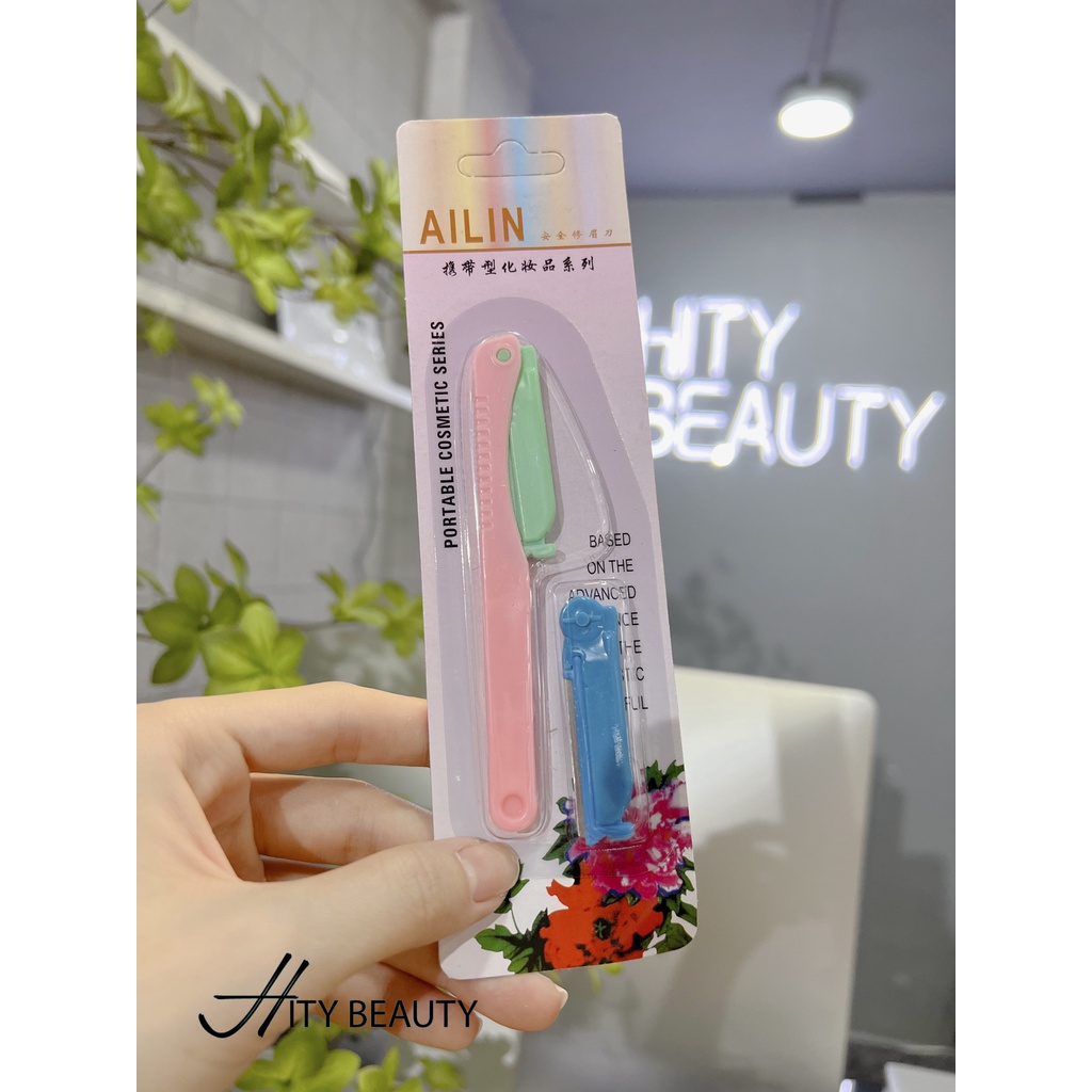Dao cạo lông mày, tỉa chân mày đẹp kèm lưỡi thay thế, nhỏ gọn tiện dụng - Hity Beauty