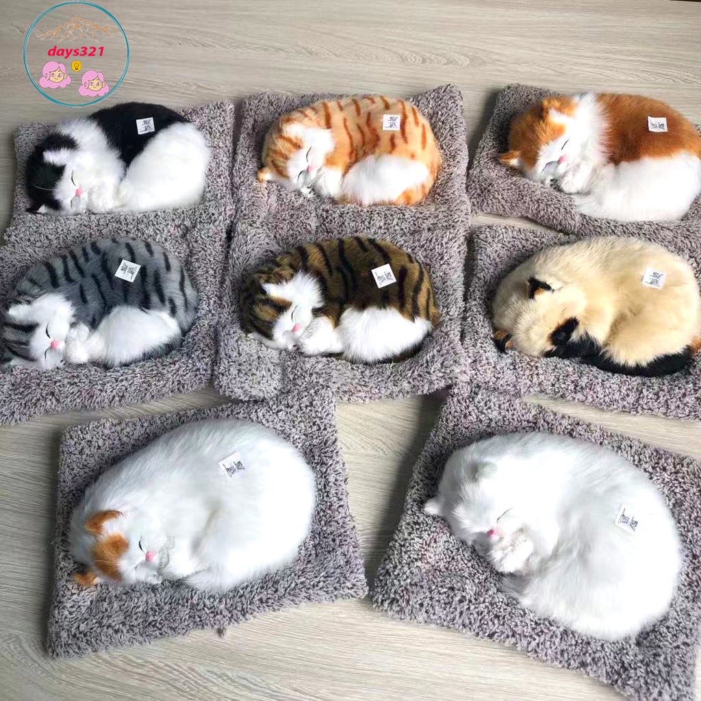 MÈO Thú bông GIỐNG THẬT 99%  sói gấu lõi than hoạt tính lọc không khí khử mùi trang trí xe hơi ô tô