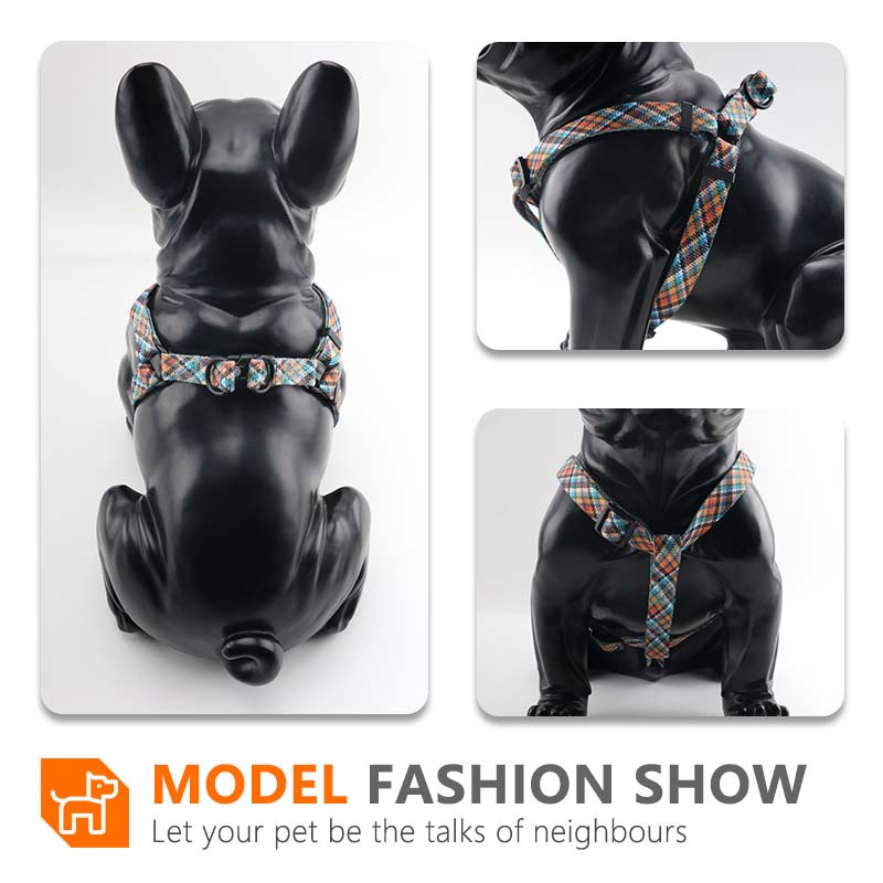 HamshMoc Đai Dắt Chó Đi Dạo Mềm Mại Họa Tiết Kẻ Sọc Hamsa Có Dây Đeo Có Thể Điều Chỉnh Cho Cún Cưng Cỡ Nhỏ / Vừa / Lớn