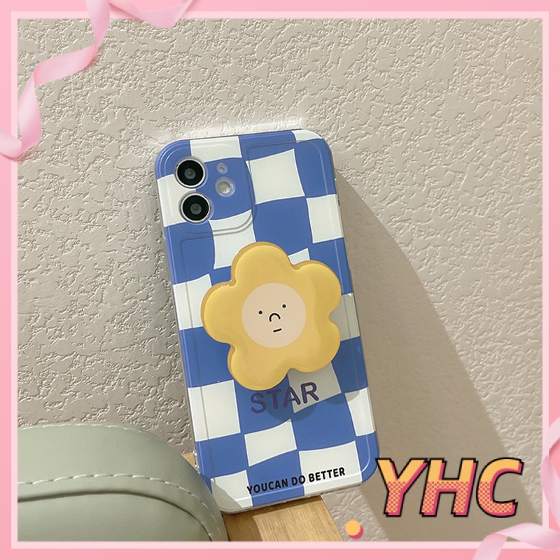 ốp iphone Họa Tiết Hoa Mặt Cười Gắn Giá Đỡ Iphone6 6splus 7 7plus 8 8plus XR X XS 11 12 Pro max Plus Promax max-774