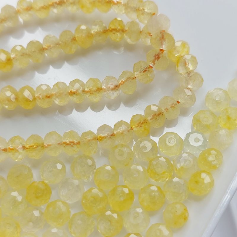 Một hạt đá TA vàng cắt giác 4x6mm UPCARA