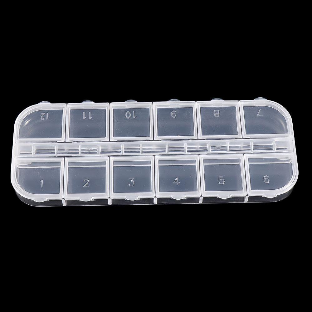 Đá Elsworth Đính Móng Nghệ Thuật|Hộp Nhựa Trong Suốt Đựng Phụ Kiện Làm Móng Charms|Ốp Điện Thoại Rỗng