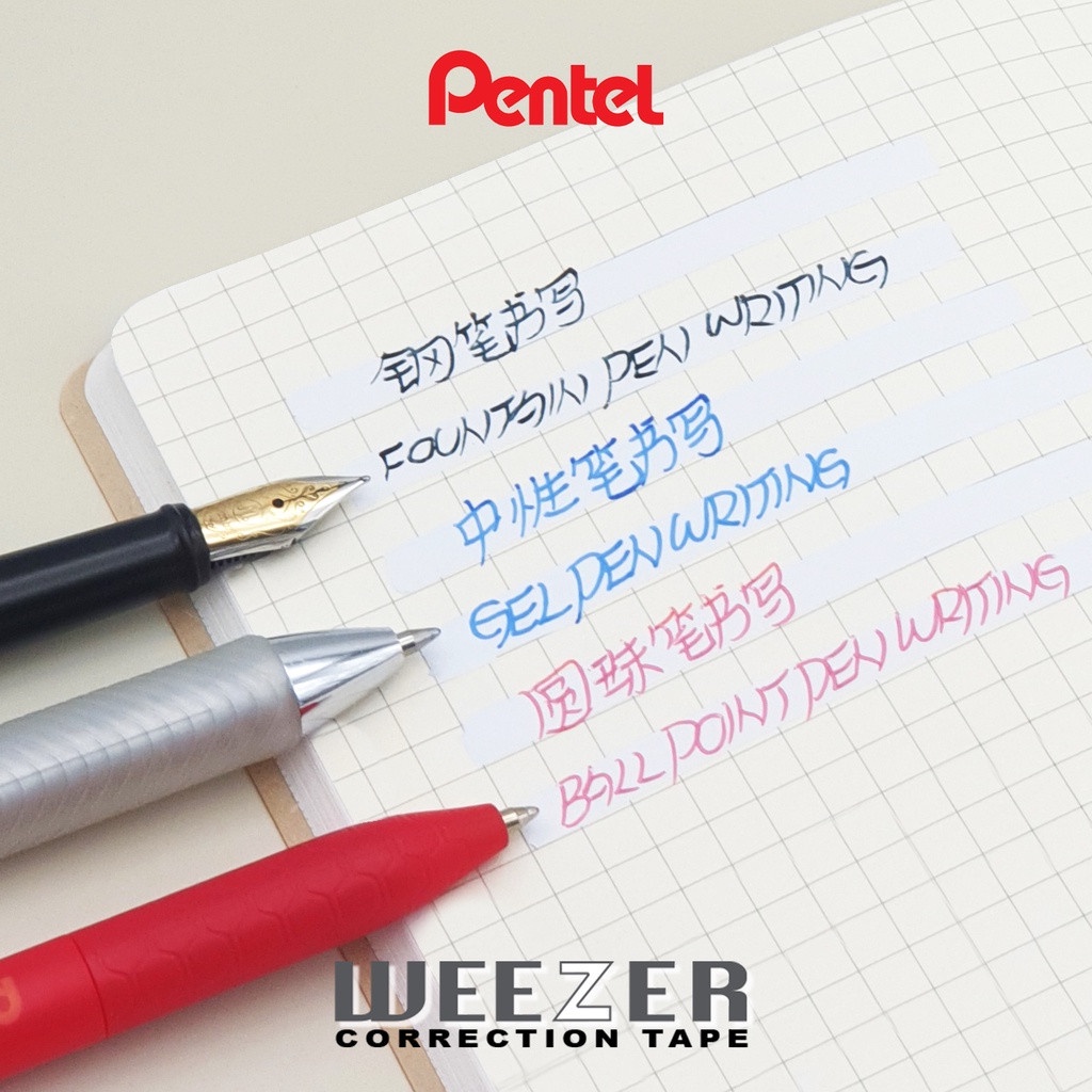 Băng Xóa Pentel Weezer Correction Tape| Băng Xóa Cao Cấp Nhật Bản Màu Pastel