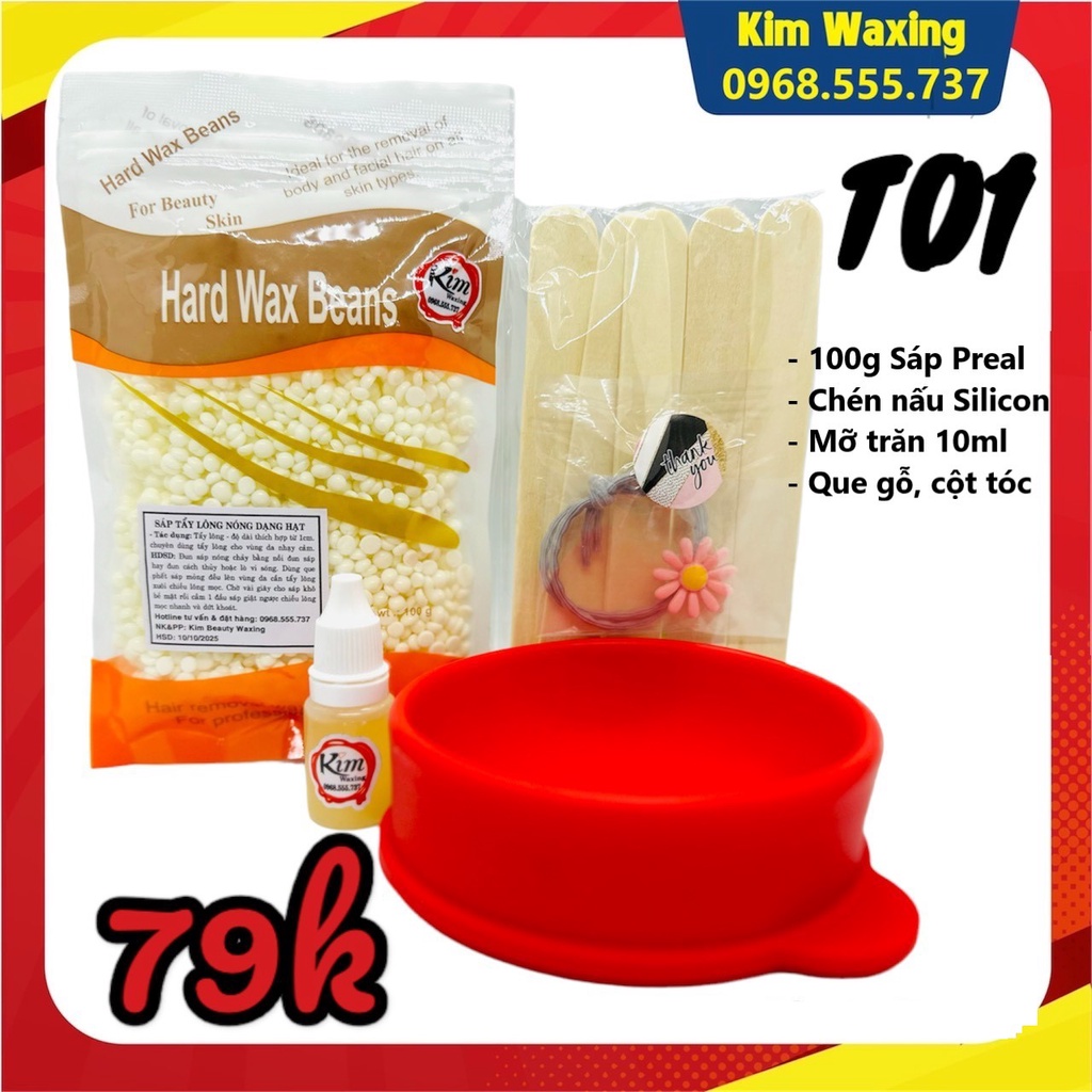 Set Trọn bộ wax lông dành cho người mới bắt đầu Cho da nhạy cảm Bikini Bluezoo