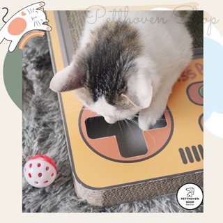 [CÓ SẴN] Bàn cào móng cho mèo phong cách máy chơi điện tử-Tặng kèm túi cỏ mèo catnip by Petthoven Shop