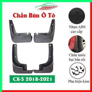 Bộ 4 tấm chắn bùn ô tô CX5 CX-5 2018-2021 nhựa cao cấp, ốp chắn bùn xe hơi có kèm ốc gắn,