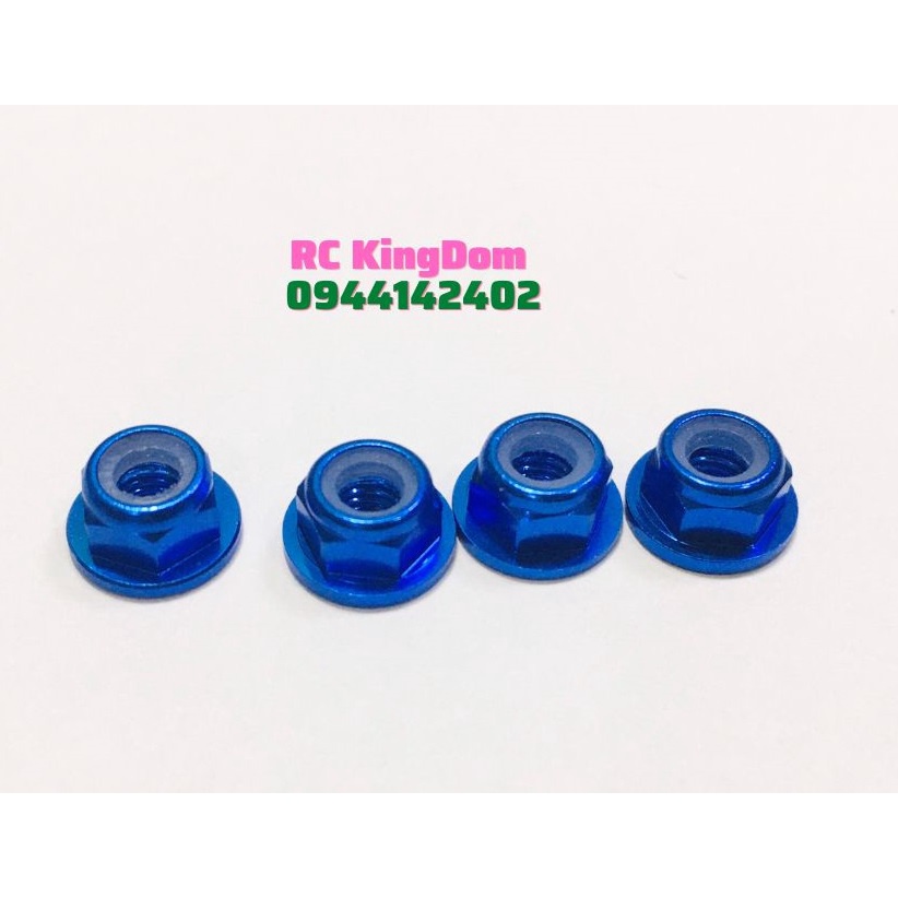 Bộ 4 ốc M4 cho các loại bánh xe RC điều khiển từ xa phù hợp cho cốt bánh 4li (4mm) như các mẫu XLF F16, F17, Slash..