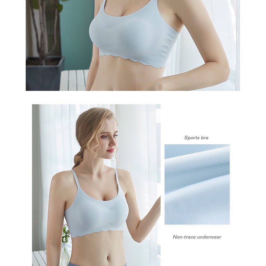 Áo Lót Nữ Đúc Su Viền Sóng Điệu Đà Nâng Vòng Một Mềm Mại Thoáng Mát Ladi-AL33