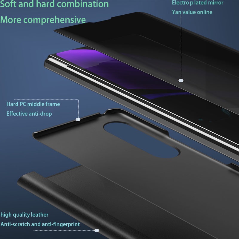 Ốp Điện Thoại Mặt Gương Cho Samsung Galaxy Z Fold 4 3 2 Z Fold 2 3 4