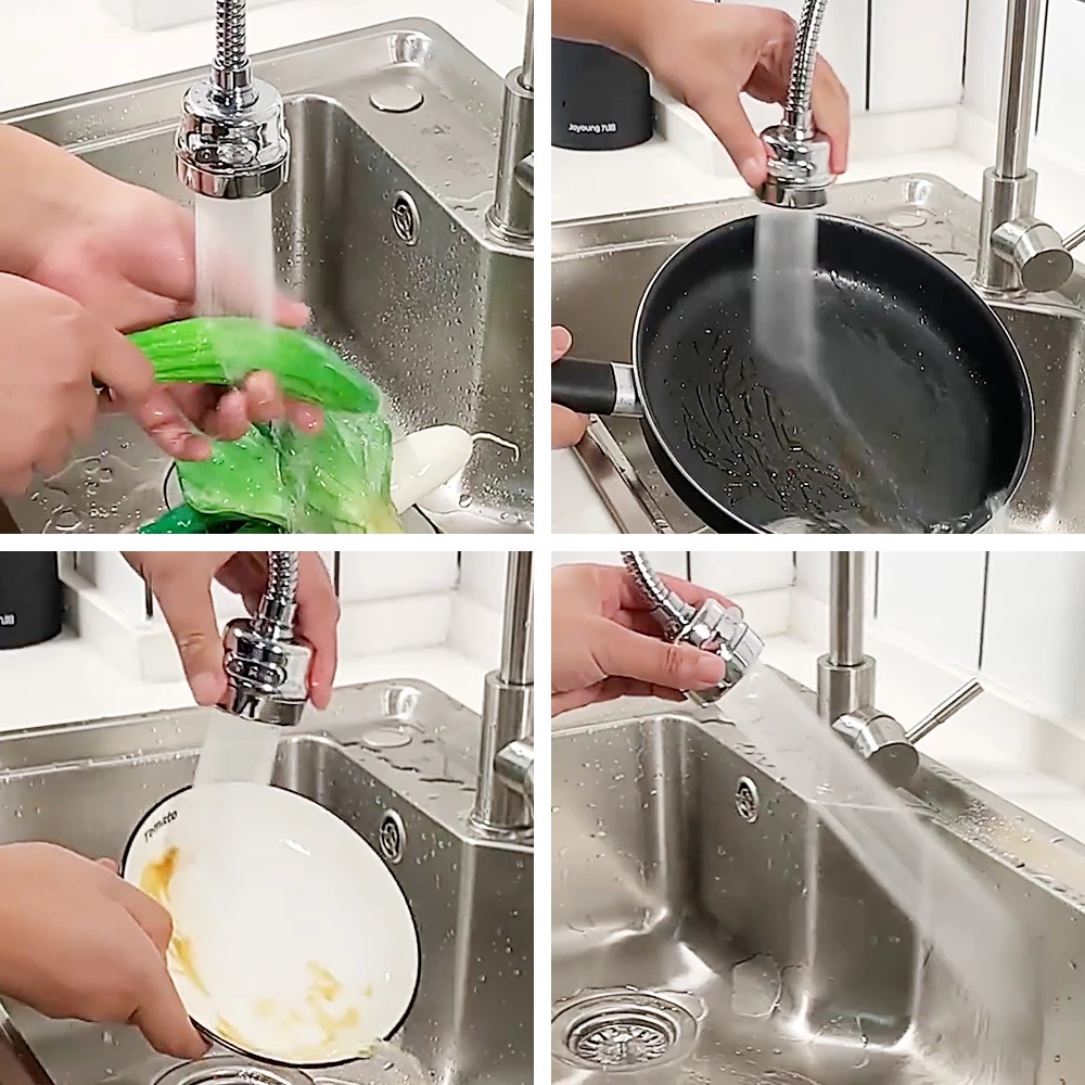 Đầu Vòi Lọc Tiết Kiệm Nước Chống Bắn Xoay 360 Độ Thông Dụng Cho Nhà Bếp / Phòng Tắm