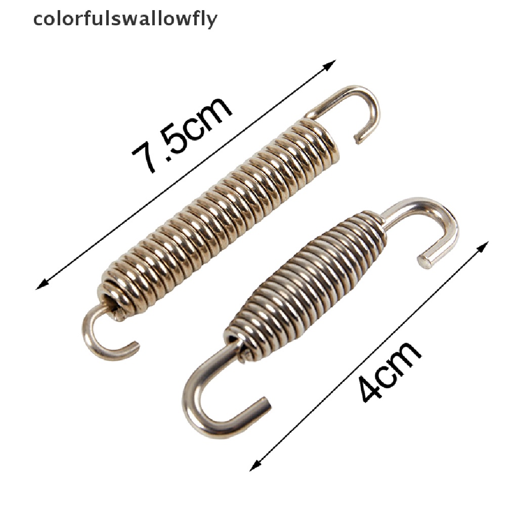 1 Móc Lò Xo Inox Nhiều Màu Gắn Ống Pô Xe Máy