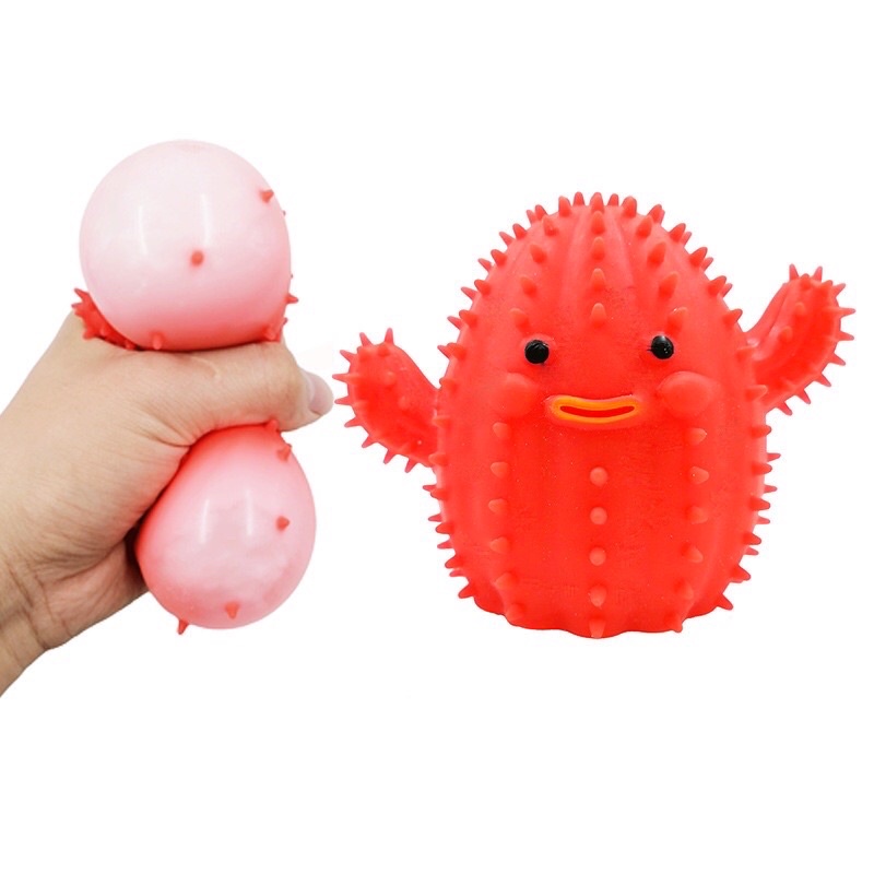 Đồ chơi Thú dẻo  bóp giảm stress hình picachu, gấu, xương rồng
