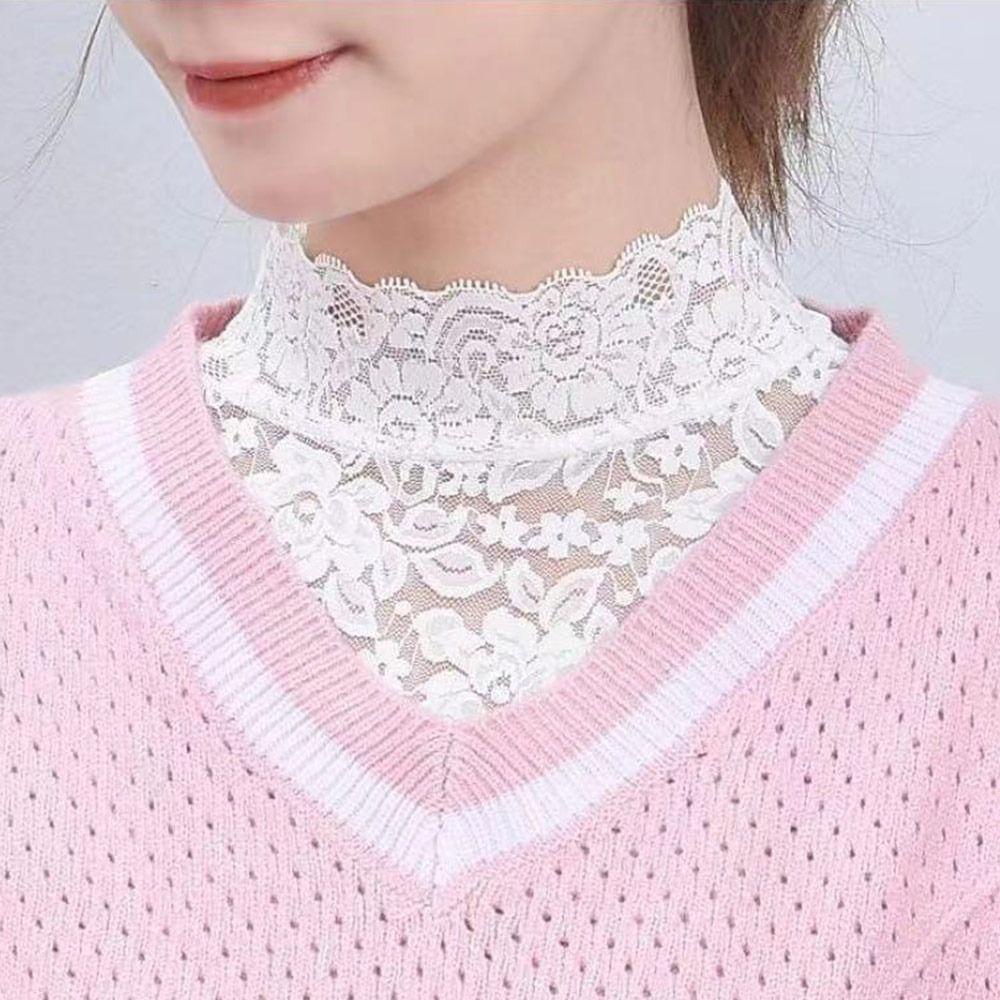 Cổ Áo Giả Họa Tiết Hoa Cổ Điển Thời Trang