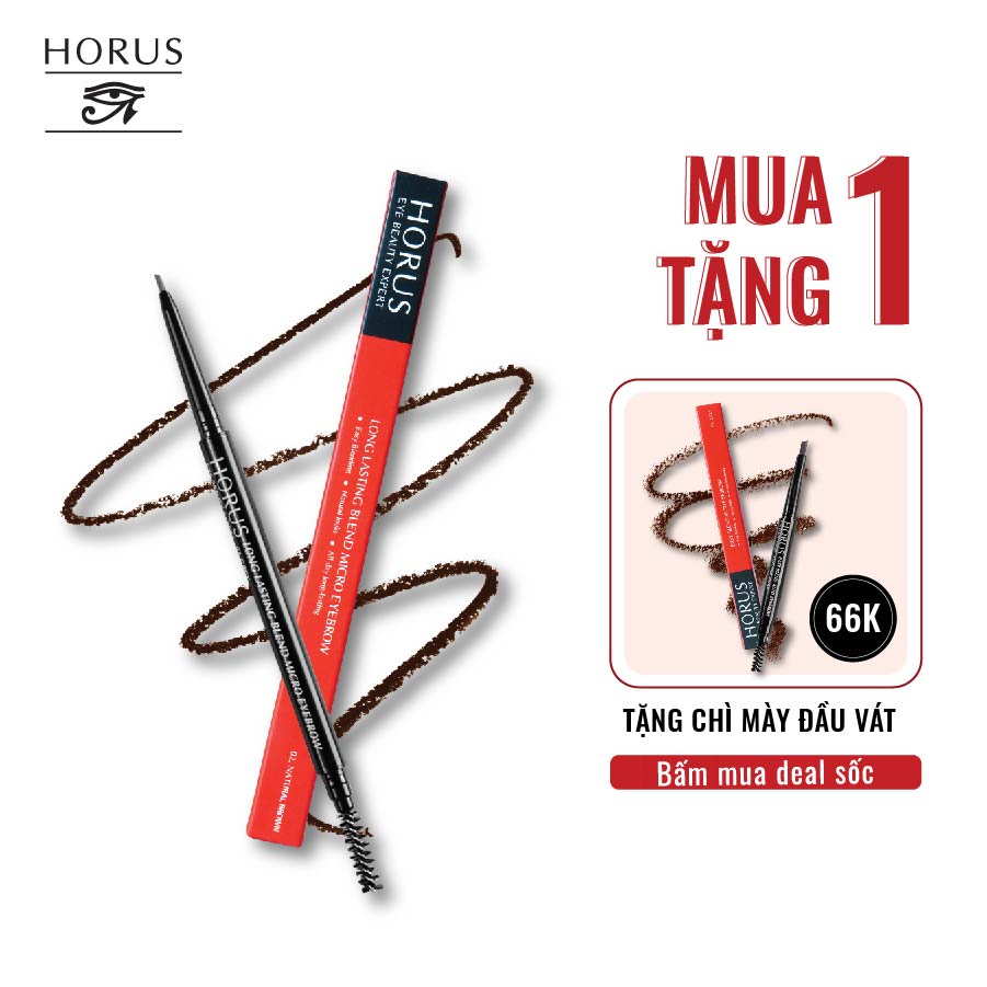 Chì kẻ mày Horus Eye Beauty Expert Long Lasting Blend Micro Eyebrow