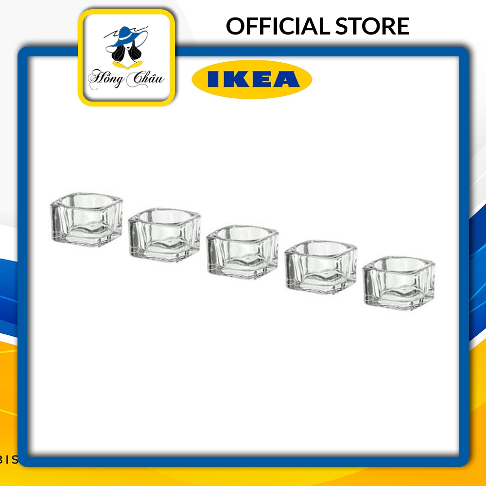 Bộ Ly Đựng 5 Nến Ikea Glasig - 202.901.26