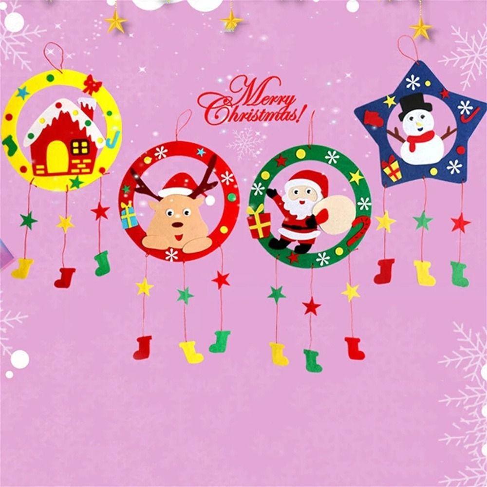 Đồ Chơi Lắp Ráp Bằng Vải Không Dệt Phát Triển Trí Giáng Sinh Cho Trẻ Em DIY