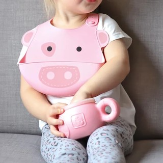 Yếm Silicon Ăn Dặm Cho Bé Marcus & Marcus, từ 6 tháng - Pokey