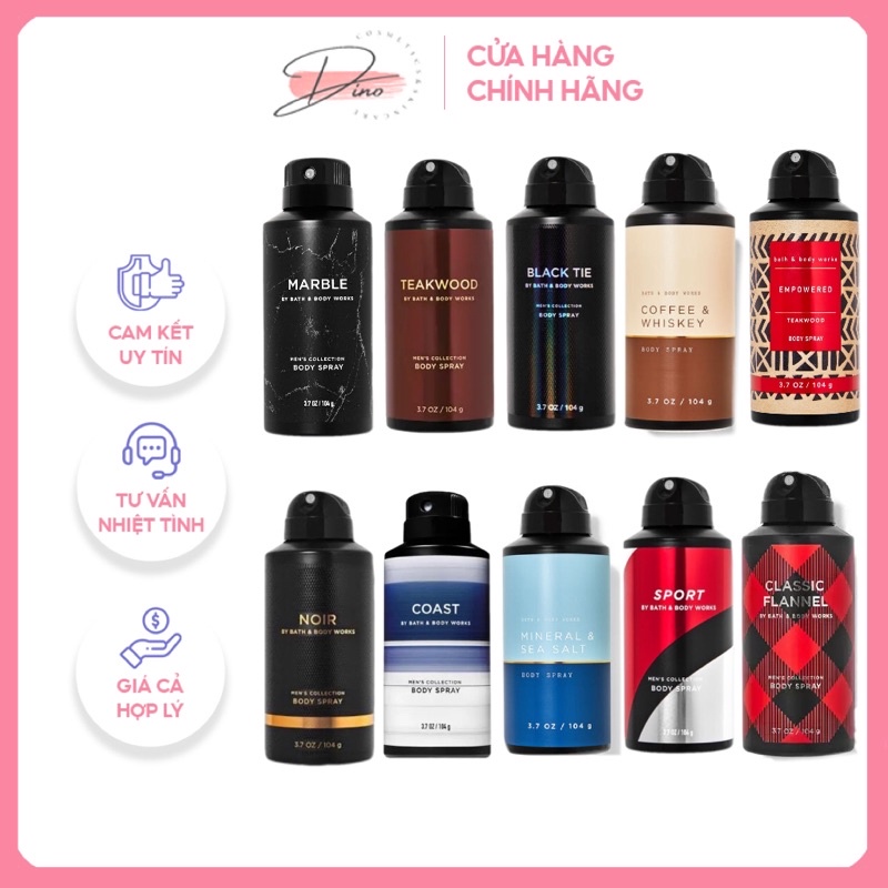 Xịt thơm toàn thân nam - body spray