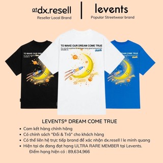 Áo thun levents® dream come true tee/ black blue white unisex dx.resell