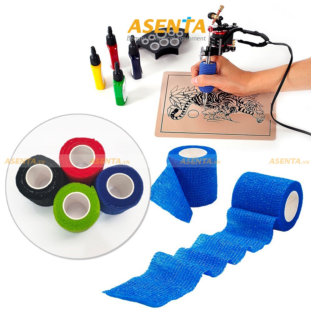Cuộn Bọc Tay Cầm Máy Phun Xăm - Bandage quấn máy