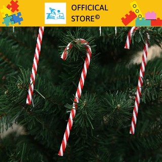 Kẹo cây gậy trang trí cây thông noel lễ giáng sinh bằng nhựa 15x3,5cm