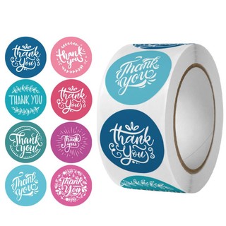Cuộn 500 tem decal nhãn dán Thank you