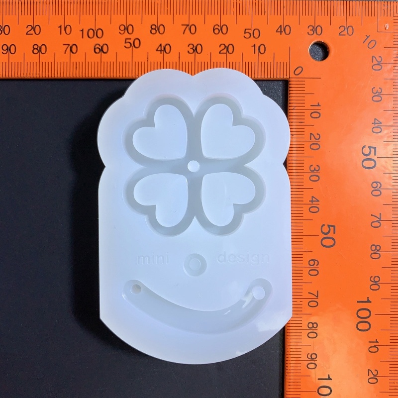 Khuôn Silicone Hình Cỏ Ba Lá Làm Khung Ảnh / Móc Khóa DIY