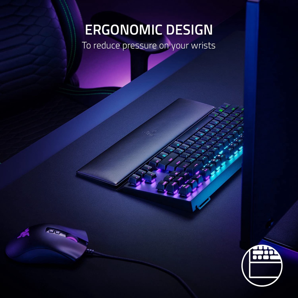 Tấm kê tay bàn phím Razer Ergonomic Wrist Rest_Mới, hàng chính hãng