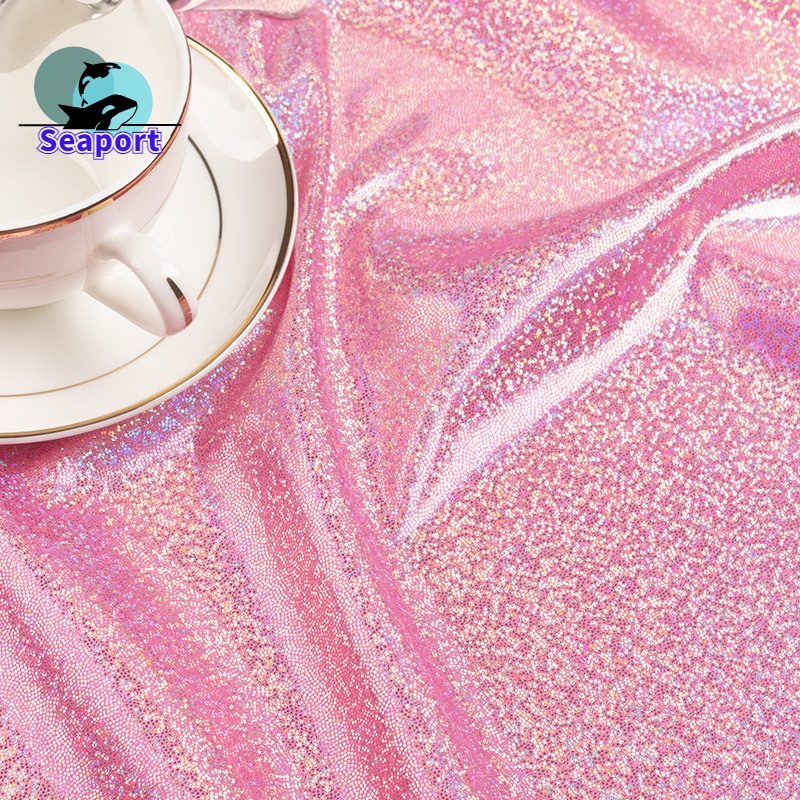 Vải Cá Màu Laser Ánh Kim Lấp Lánh Pakislap Pakintab