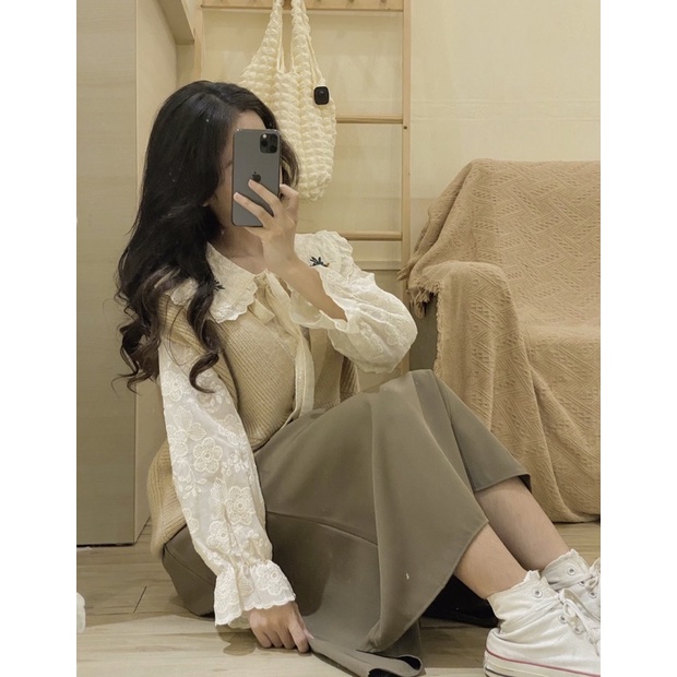 Chân váy dài lưng cao form basic - CV139