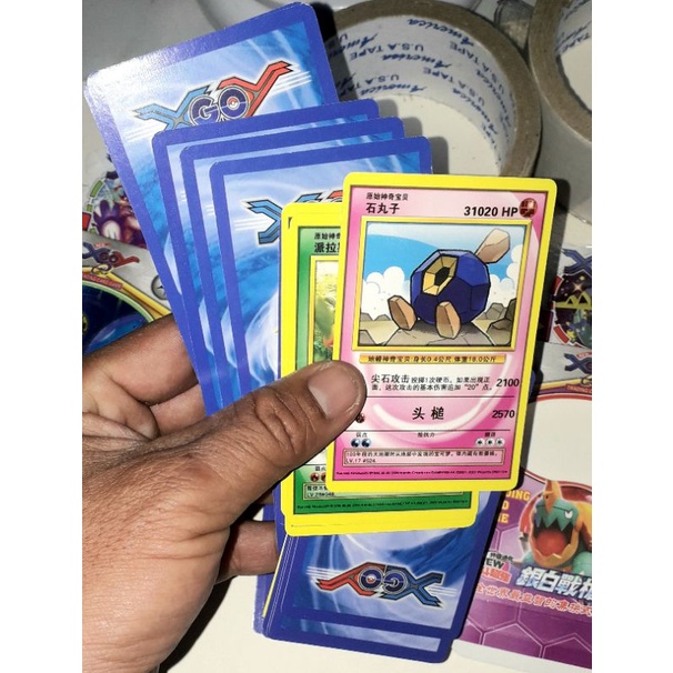 Sét 3 bộ thẻ bài pokemon_mẫu mới có 57 thẻ bằng giấy bóng cứng rất đẹp( Giao ngẫu nhiên)