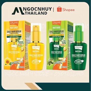 Serum dưỡng tóc lolane natura daily hair serum thái lan 50ml - dưỡng mềm tóc và làm bóng - phục hồi hư tổn