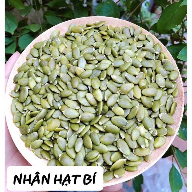 Hạt bí xanh tách vỏ - Nhân hạt bí giảm cân 100gr làm sữa hạt