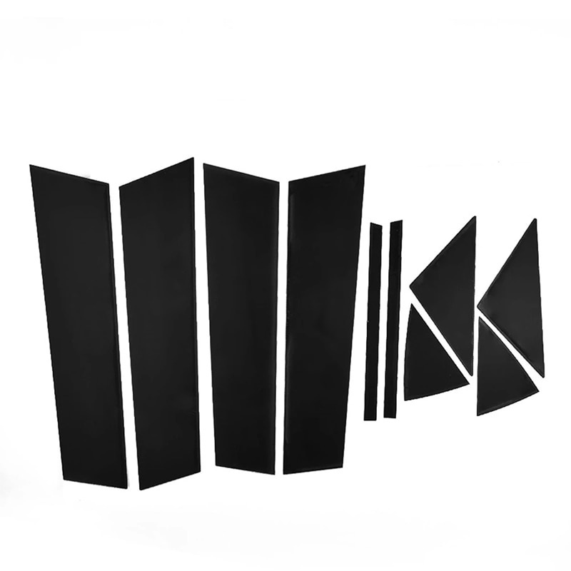 Bộ 10 Đề Can Màu Đen Bóng Dán Viền Cửa Sổ Xe Hơi Mazda 3 / Axela 2014-2019